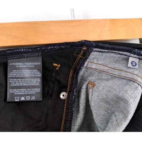 Citizens of Humanity Maternity Jeans NWT Phoebe Skinny Crop Scorpio Size 30 - Picture 5 of 10